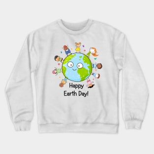 Happy Earth Day Children Around The Planet 2019 Crewneck Sweatshirt